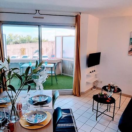 Le Marty 7 Vue Mer Centre Terrasse Garage Piscine Climatisation Sete Luaran gambar