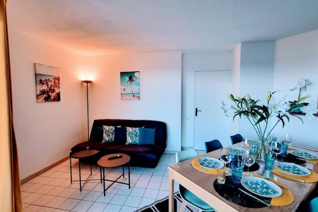 Le Marty 7 Vue Mer Centre Terrasse Garage Piscine Climatisation Sete Luaran gambar
