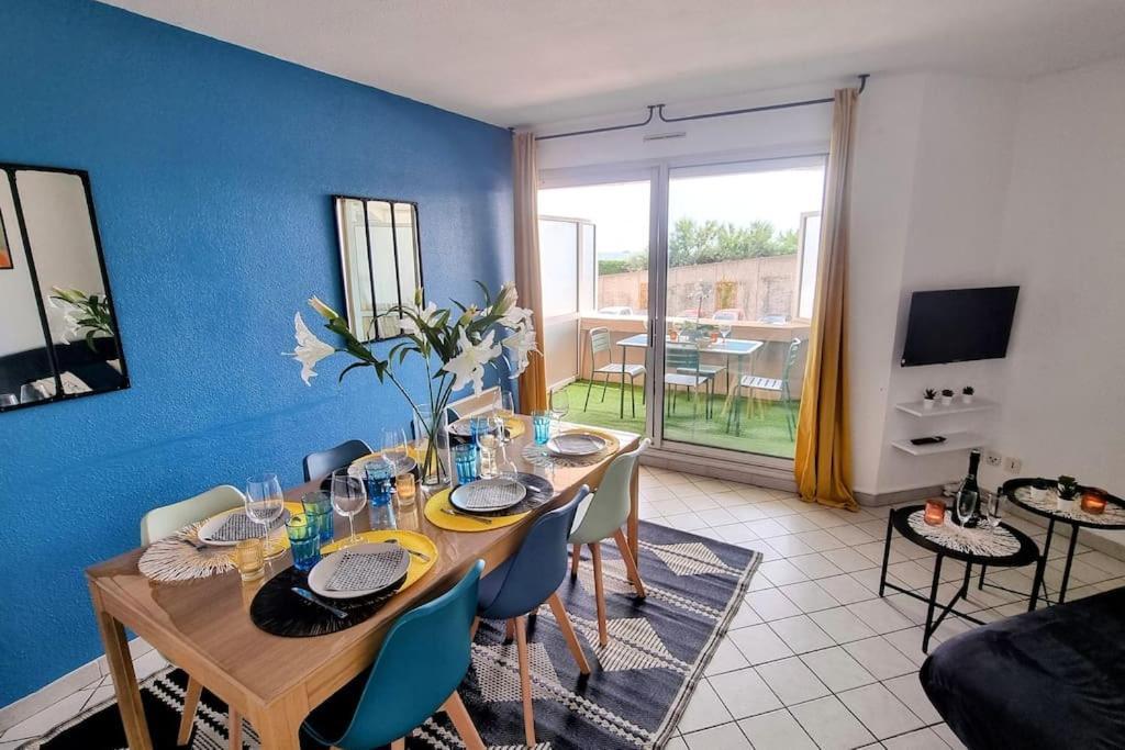 Le Marty 7 Vue Mer Centre Terrasse Garage Piscine Climatisation Sete Luaran gambar