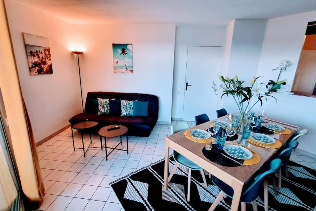 Le Marty 7 Vue Mer Centre Terrasse Garage Piscine Climatisation Sete Luaran gambar