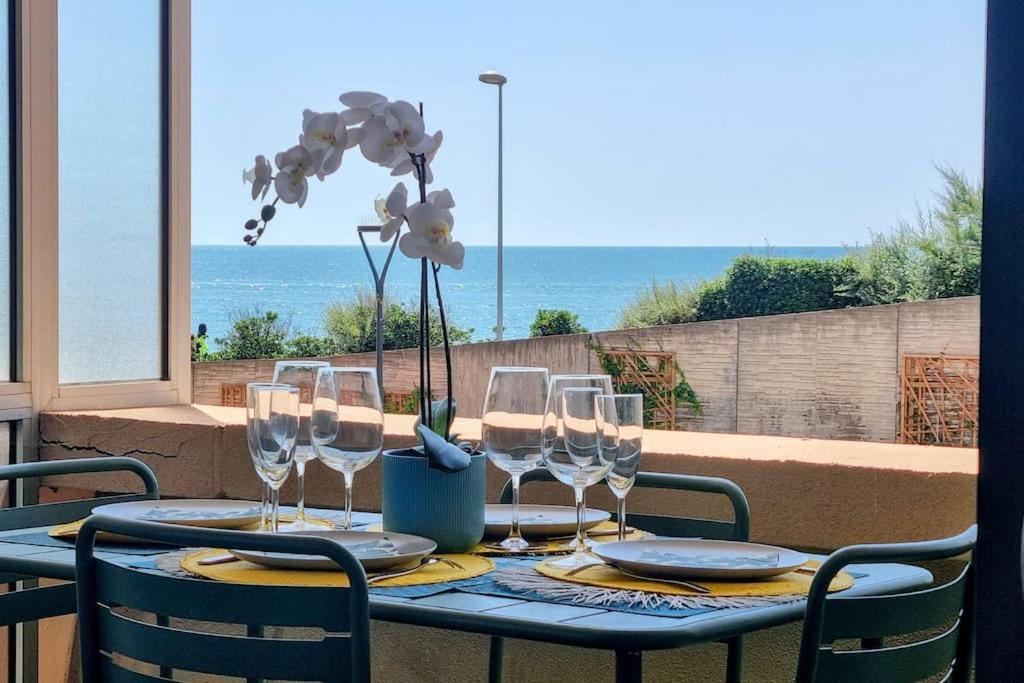 Le Marty 7 Vue Mer Centre Terrasse Garage Piscine Climatisation Sete Luaran gambar